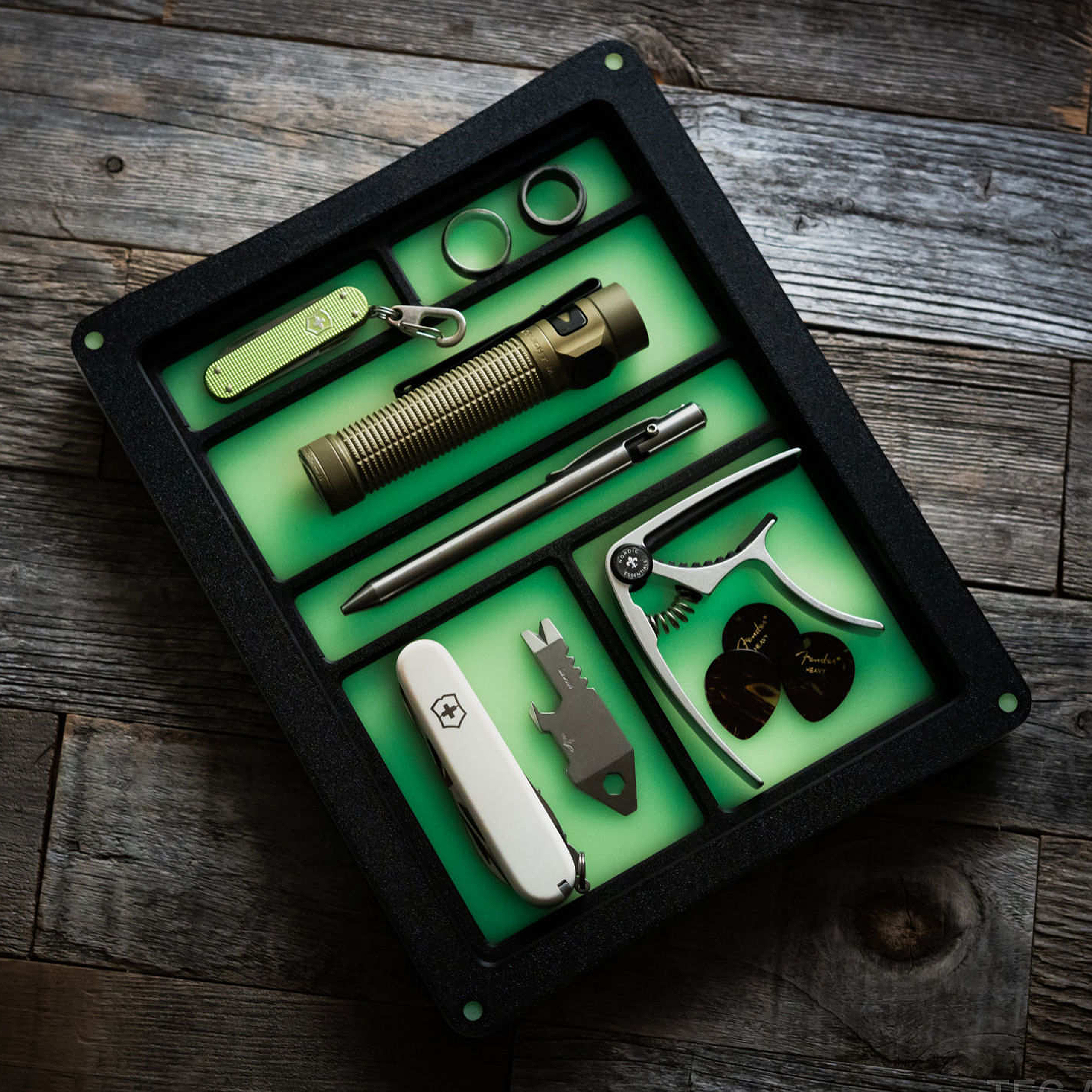 Tec Accessories Halo Valet Tray Green