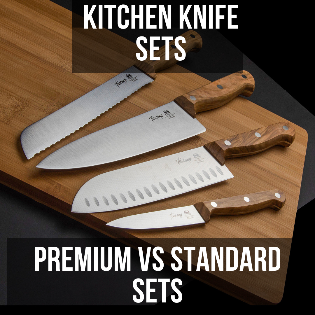 Premium Kitchen Knife Set. Handmade Kitchen Knife Set for Men