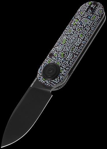 Vosteed Corgi V Vanchor Doodle Black | Folding Pocket Knife
