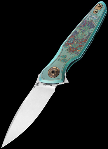 Spartan Pandia Stonewashed Ronin Fire | Folding Pocket Knife