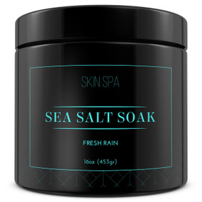 The Midwest Sea Salt Company Mineral Sea Salt Soak - Fresh Rain – 16oz (453gr)