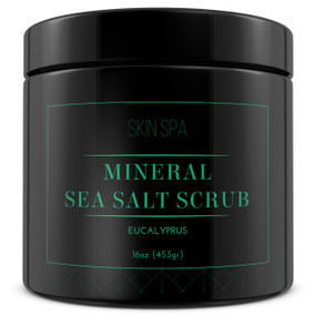 The Midwest Sea Salt Company Mineral Sea Salt Scrub - Eucalyptus – 16oz (453gr)