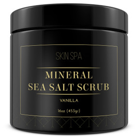 Mineral Sea Salt Scrub - Vanilla – 16oz (453gr)