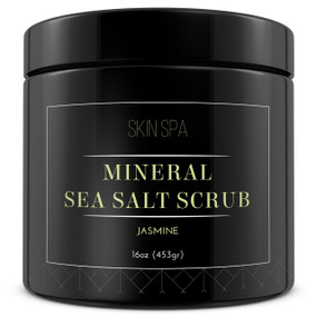 Mineral Sea Salt Scrub - Jasmine – 16oz (453gr)
