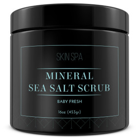 The Midwest Sea Salt Company Mineral Sea Salt Scrub - Baby Fresh – 16oz (453gr)