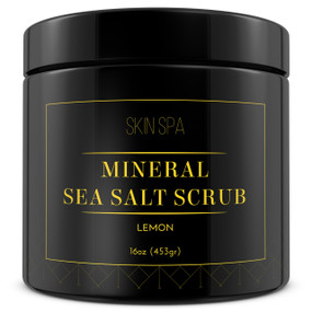 The Midwest Sea Salt Company Mineral Sea Salt Scrub - Lemon – 16oz (453gr)