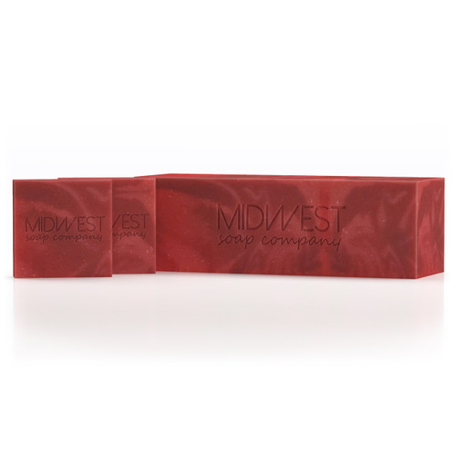 The Midwest Sea Salt Company Raspberry Mint Artisan Soap Loaf -3 Pounds