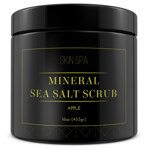 Mineral Sea Salt Scrub - Apple – 16oz (453gr)