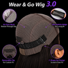 5x5 HD Lace Full Frontal Glueless Wig with a Med. Cap