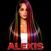 Red Blue Green Highlight Colored 200% Density 28" Straight
100% Human Hair