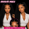 13x6 Transparent HD Lace Full Frontal Pre-Plucked Curly Wig