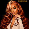 Orange Ginger #27 Highlight 180% Density 28" Body Wave
100% Human Hair