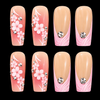 24pcs Pink French Long Coffin Fake Nail Set