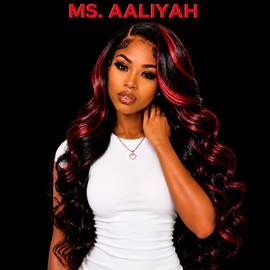 1B/99J Red Black Highlight 180% Density 26" Body Wave
100% Human Hair