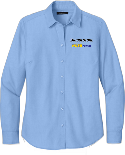 Bridgestone HosePower Women’s Long Sleeve Nailhead Easy Care Shirt, Assorted Colors