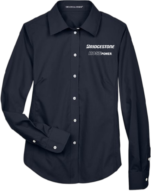 Bridgestone HosePower Women's Women's Crown Collection® Broadcloth Woven Dress Shirt, Assorted Colors