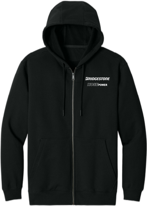 Bridgestone HosePower Unisex CornerStone Tough Fleece Full-Zip Hoodie, Assorted Colors
