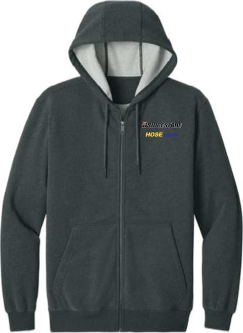 Bridgestone HosePower Unisex CornerStone Tough Fleece Full-Zip Hoodie, Assorted Colors