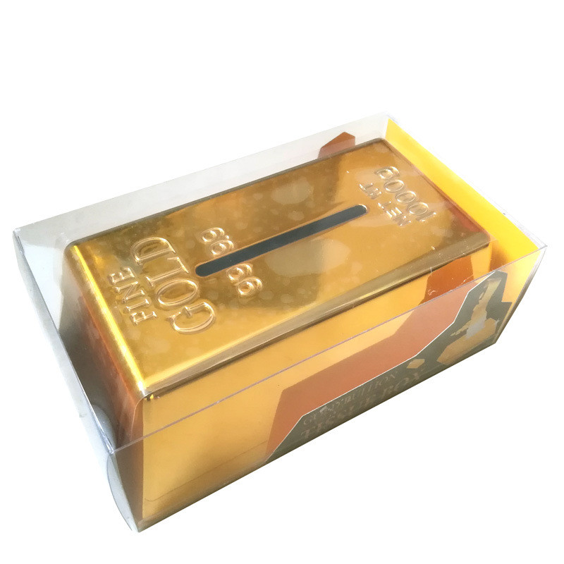 Novelty Gold Bar Tissue Box for Facial Tissue