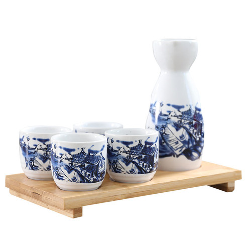 Japanese Sake Set Water Town