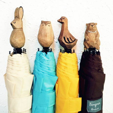 Animal head handle umbrella