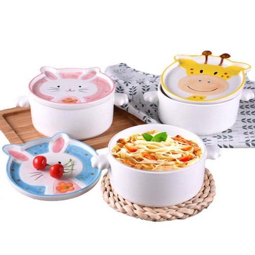 Cute cartoon instant noodle bowl