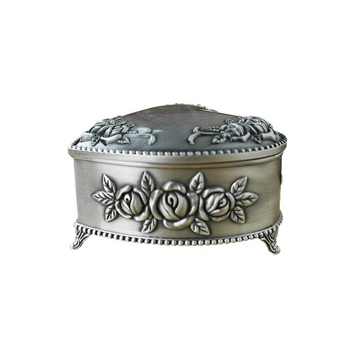 Heart Hinged Trinket Box