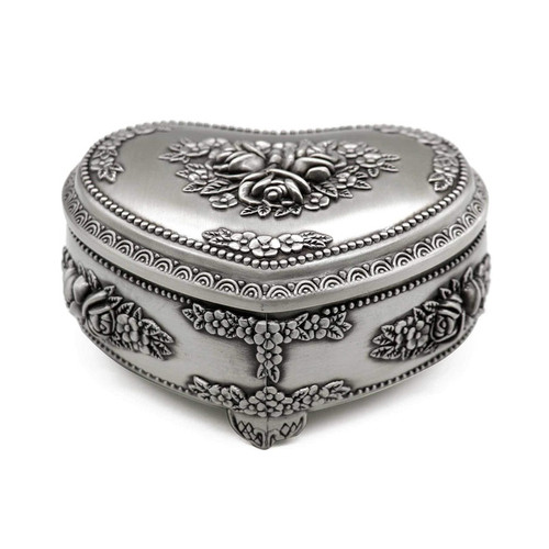 Heart Rose Jewelry Box