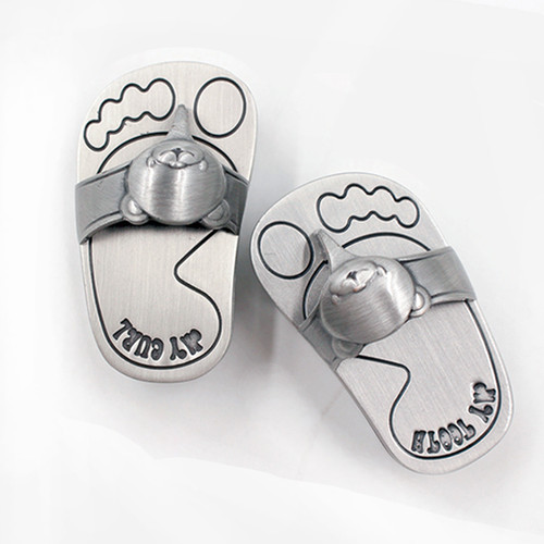 Cute Baby Foot Slipper Shape Keepsake Box