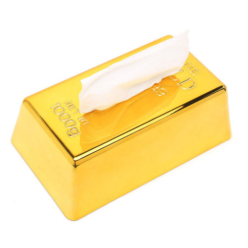 Gold Bar Tissue Box