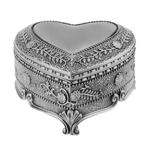 Sophisticated Heart Shape Jewelry Box