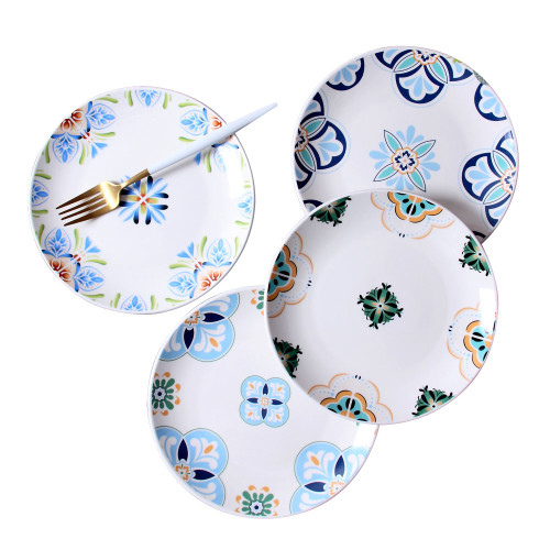 Retro Flower Dessert Plate