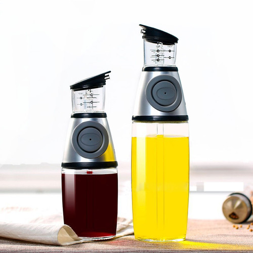 Press-and-Measure Oil Dispenser