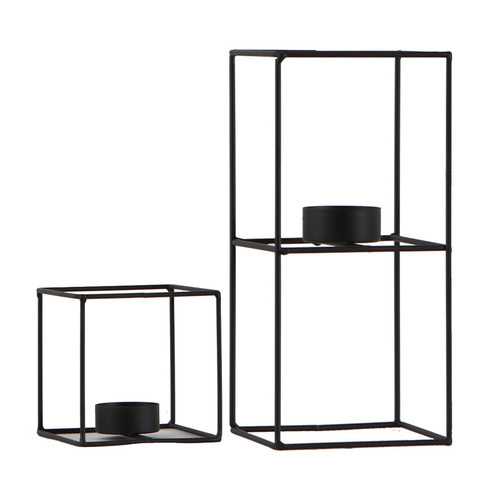 Wire Cube Candle Holder