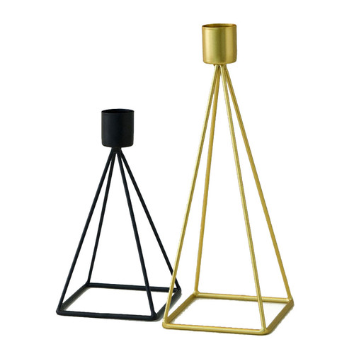 Wire Pyramid Candle Holder