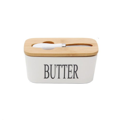 Butter Dish with Lid and Knife