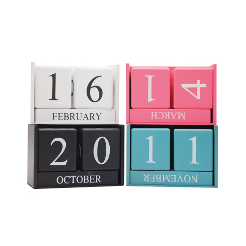 Wooden Perpetual Block Calendar