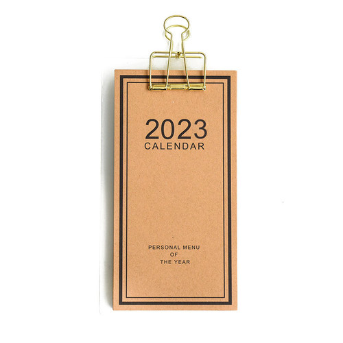 Menu Style Board Clip Calendar