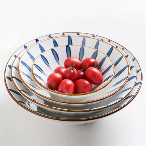 Authentic Blue Japanese Ramen Bowl