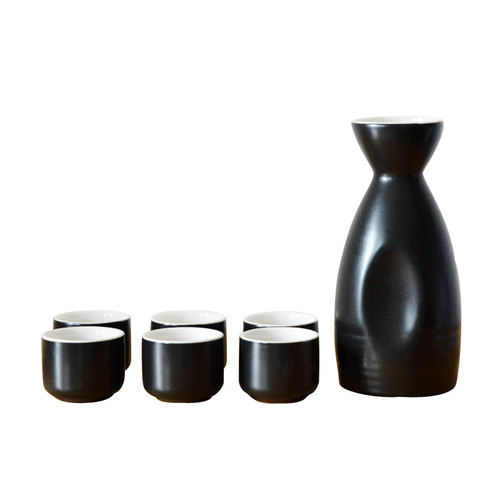 Japanese Traditional Black Sake Set