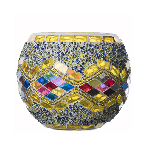 Mosaic Candle Holder Geometric Belt