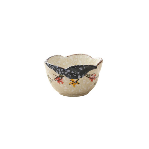 Scalloped Edge Japanese Flower Bowl