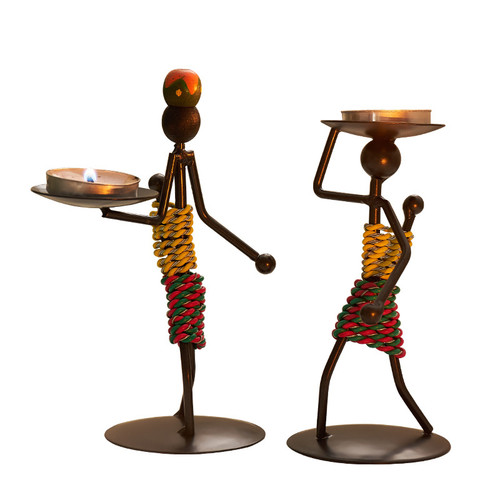 African Lady Candle Holder