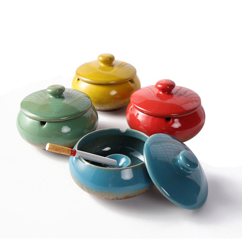 Outdoor Ash tray for Patio with Lid