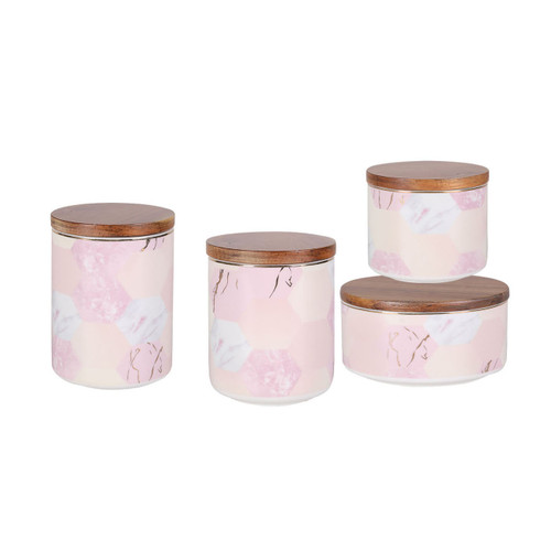 Pink Marble Kitchen Canister