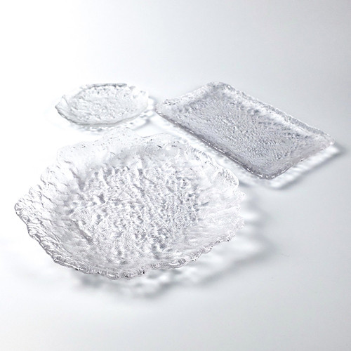 Ice Clear Glass Side / Salad / Dinner Plate