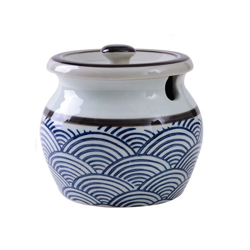 Blue and White Japanese Spice Jar