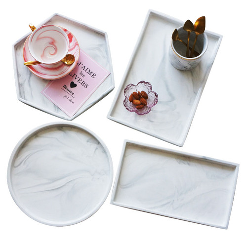 Marble Jewelry Catch All Tray