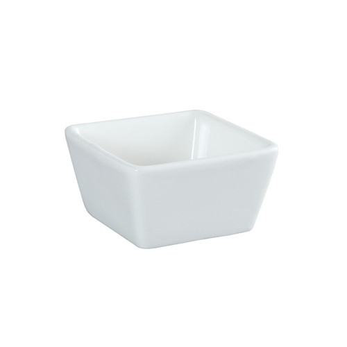 4 oz. Square Porcelain Sauce Cup