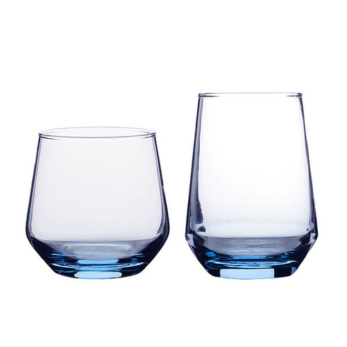Modern Blue Wine Glasses
